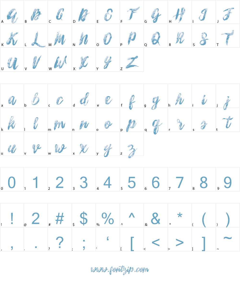 Sunshine_Melody Font Character